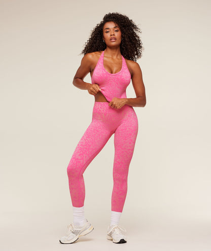Gymshark Adapt Animal X Whitney Tank Top with Shelf - Electric Pink /  Sorbet Yellow