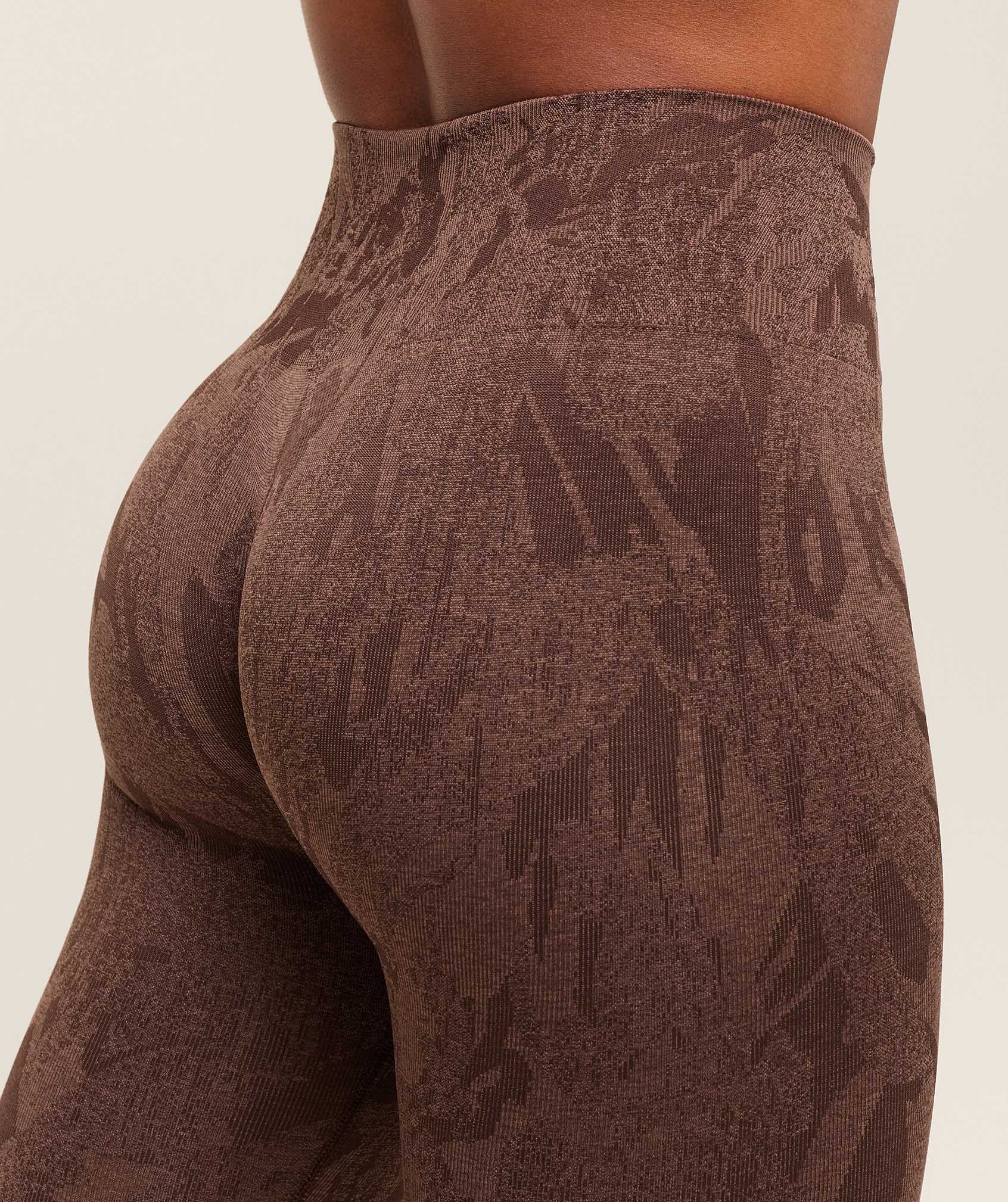 Gymshark Adapt Camo Seamless Leggings - Archive Brown/Soft Brown
