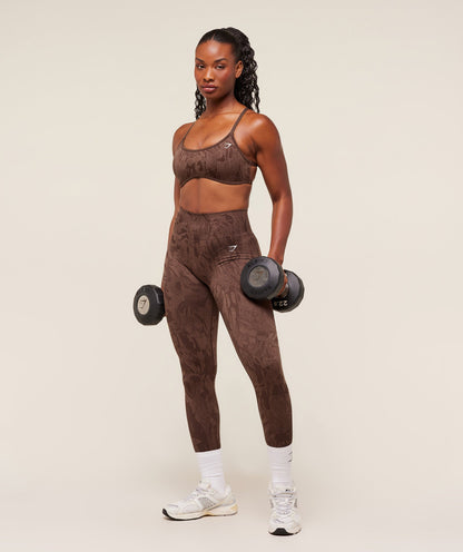 Gymshark Adapt Camo Seamless Leggings - Archive Brown/Soft Brown