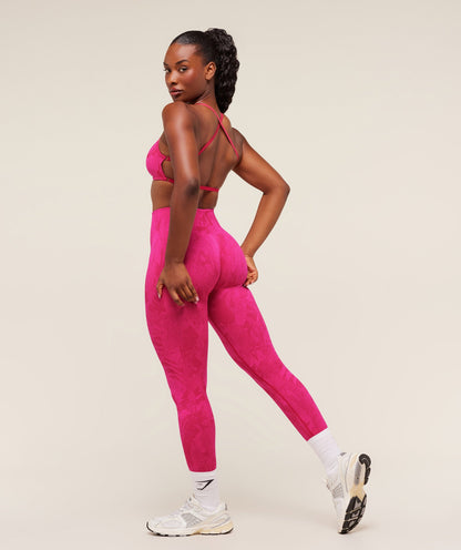 Gymshark Adapt Camo Seamless Leggings - Build Pink/Energy Pink