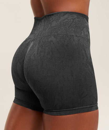 Gymshark Adapt Camo Seamless Shorts - Asphalt Grey/Black