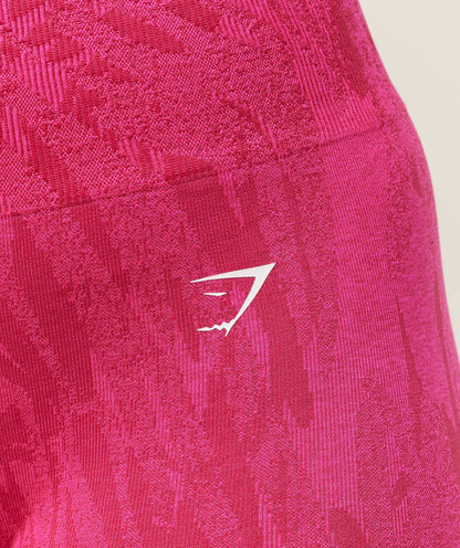 Gymshark Adapt Camo Seamless Shorts - Build Pink/Energy Pink