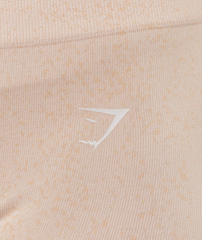 Gymshark Adapt Fleck x Whitney Seamless Leggings - Mineral | Coconut White