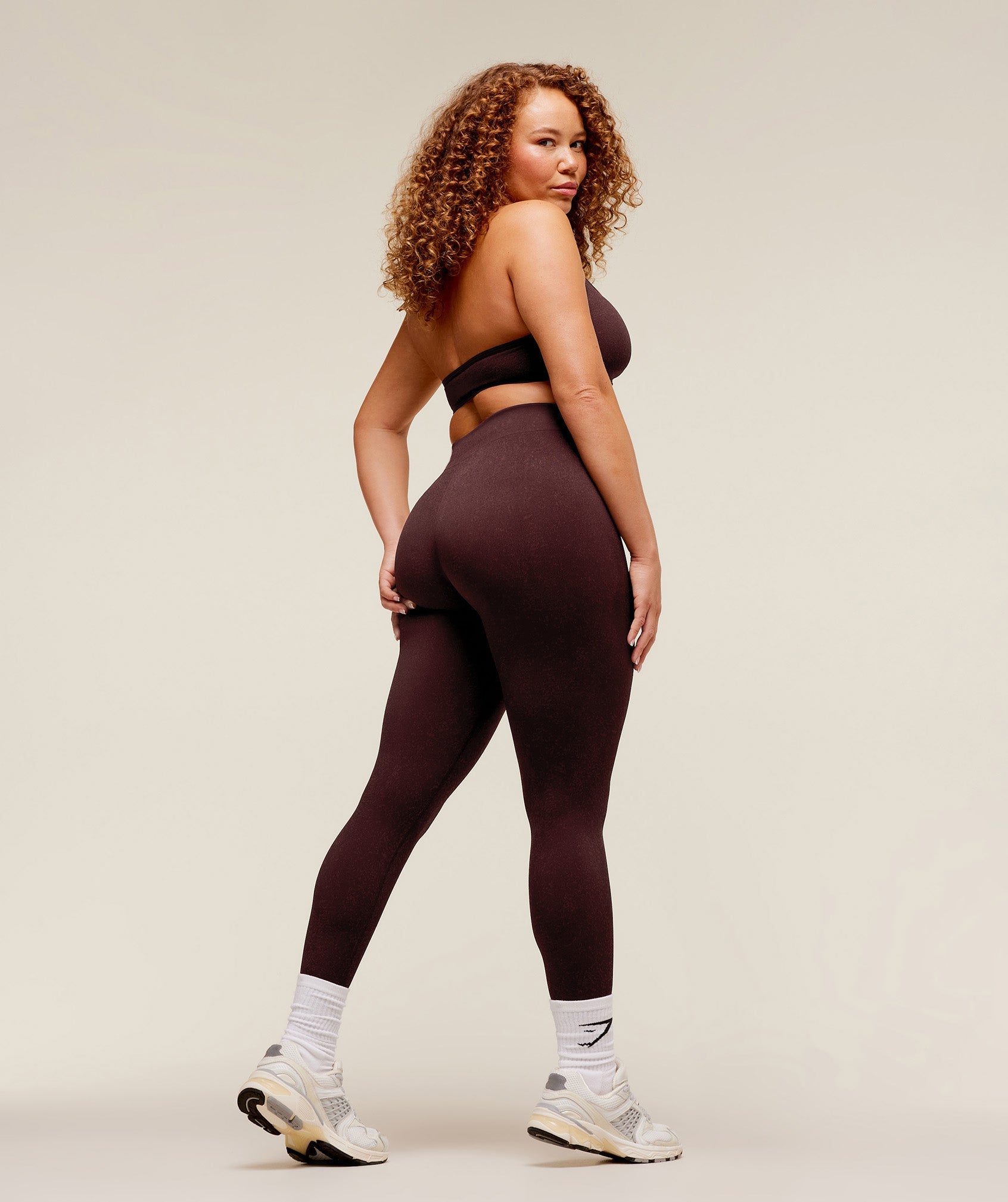 Gymshark Adapt Fleck x Whitney Leggings - Cherry Purple/Rich Maroon