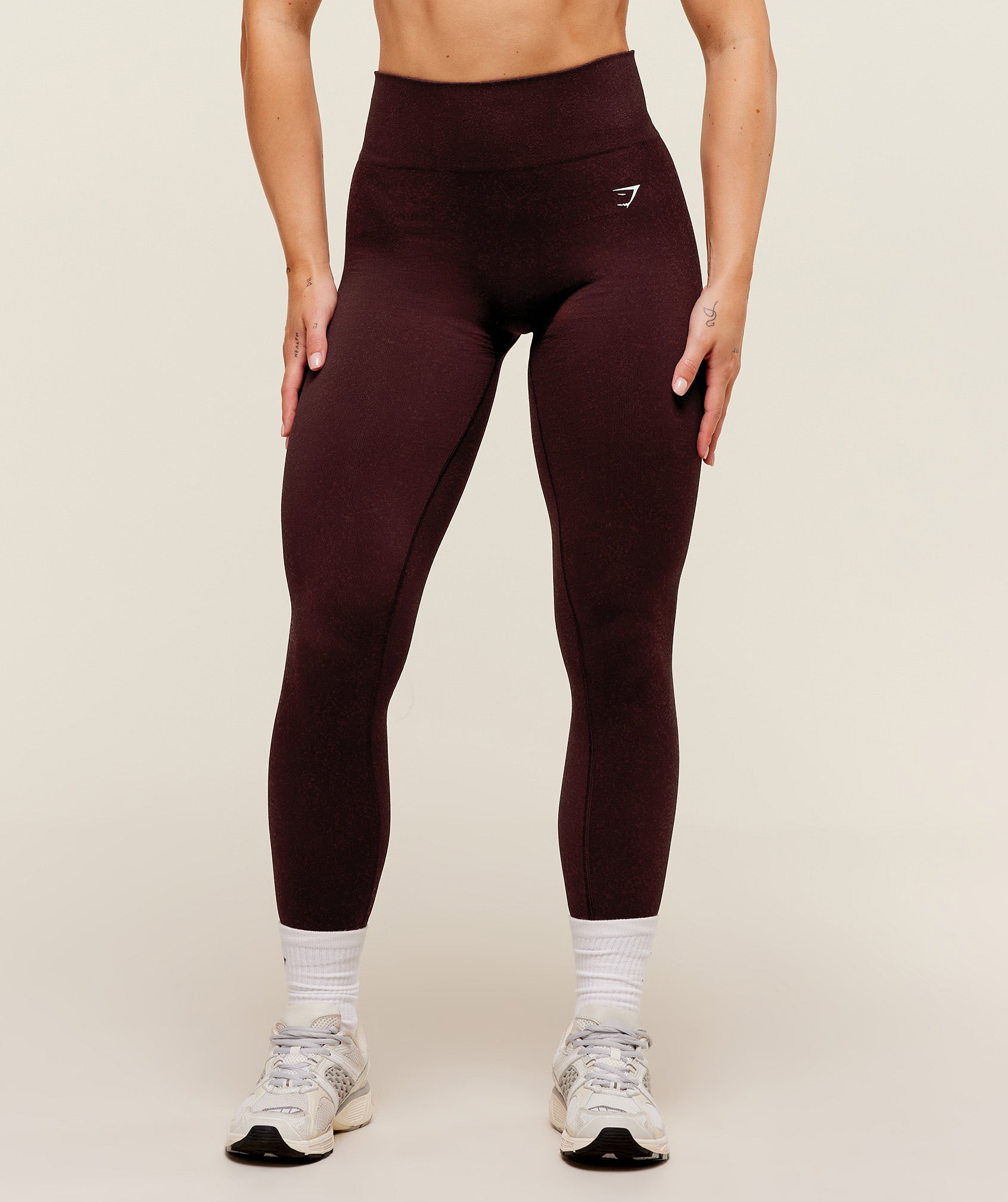 Gymshark Adapt Fleck x Whitney Leggings - Cherry Purple/Rich Maroon