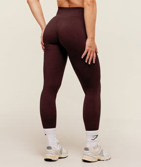 Gymshark Adapt Fleck x Whitney Leggings - Cherry Purple/Rich Maroon