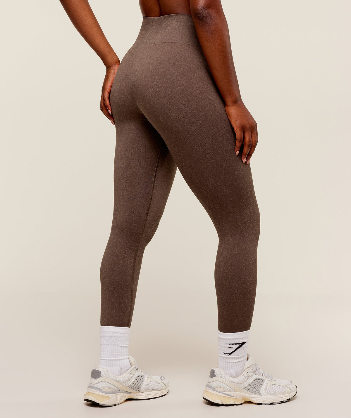 Gymshark Adapt Fleck x Whitney Leggings - Soft Brown/Chestnut Pink