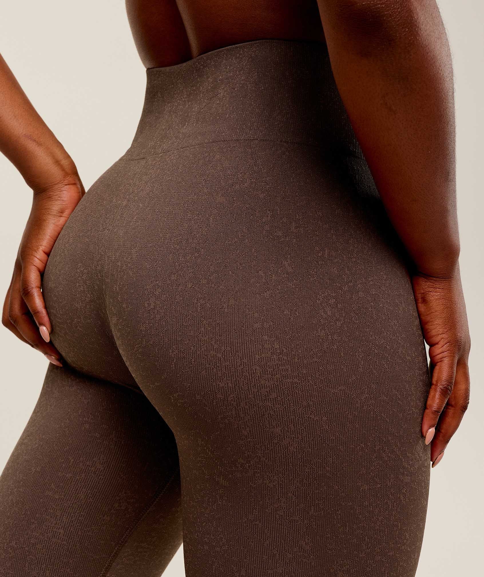 Gymshark Adapt Fleck x Whitney Leggings - Soft Brown/Chestnut Pink