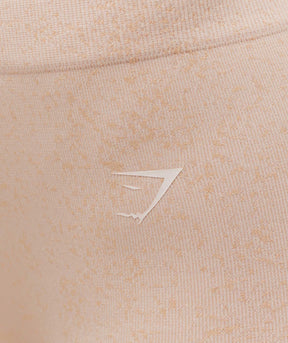 Gymshark Adapt Fleck x Whitney Seamless Shorts - Coconut White