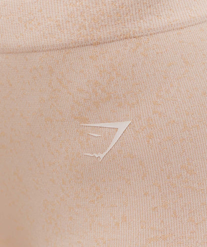 Gymshark Adapt Fleck x Whitney Seamless Shorts - Coconut White