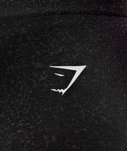 Gymshark Adapt Fleck Seamless Shorts - Black/Smokey Grey