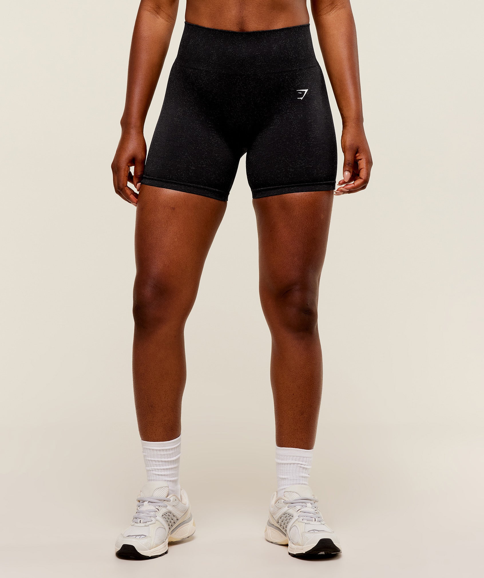 Gymshark Adapt Fleck Seamless Shorts - Black/Smokey Grey