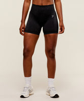 Gymshark Adapt Fleck Seamless Shorts - Black/Smokey Grey