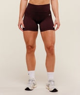 Gymshark Adapt Fleck x Whitney Seamless Shorts - Cherry Purple/Rich Maroon
