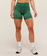 Gymshark Adapt Fleck x Whitney Seamless Shorts - Lift Green/Clay Green