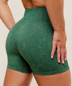 Gymshark Adapt Fleck x Whitney Seamless Shorts - Lift Green/Clay Green