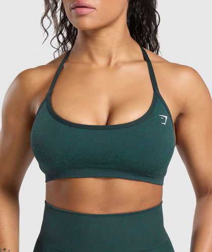 Gymshark Adapt Fleck T-Back Bra - Darkest Teal/Functional Teal