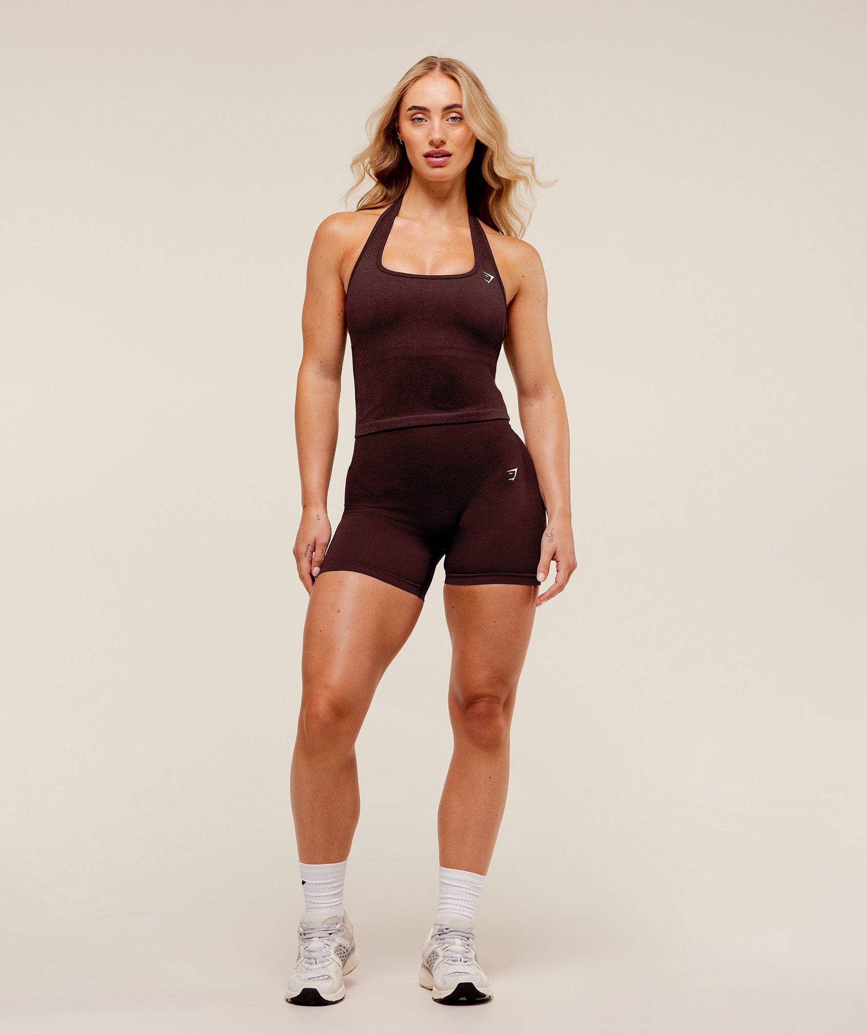 Gymshark Adapt Fleck x Whitney Tank With Shelf - Cherry Purple/Rich Maroon