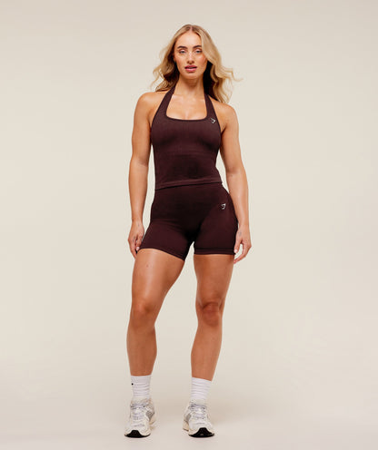 Gymshark Adapt Fleck x Whitney Tank With Shelf - Cherry Purple/Rich Maroon