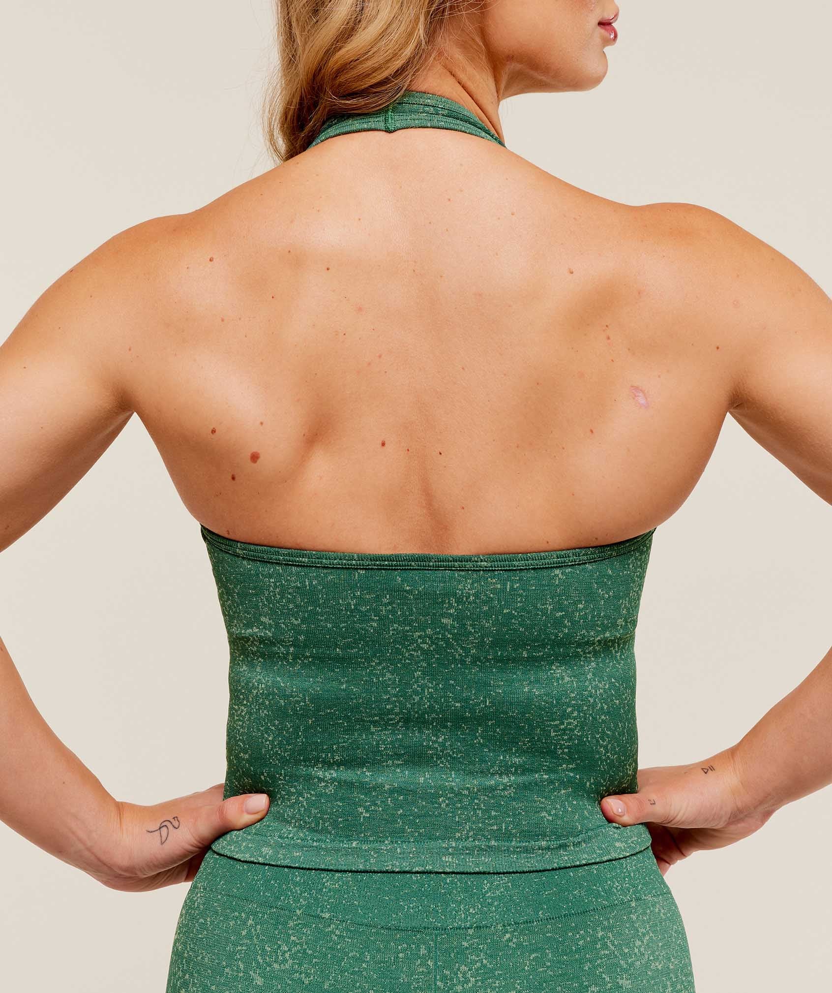 Gymshark Adapt Fleck x Whitney Tank With Shelf - Lift Green/Clay Green