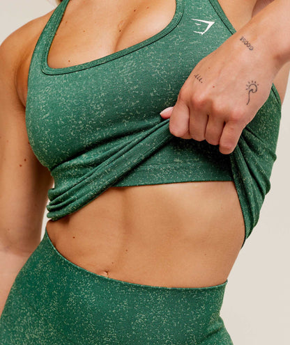 Gymshark Adapt Fleck x Whitney Tank With Shelf - Lift Green/Clay Green