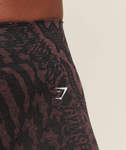 Gymshark Adapt Houndstooth Shorts - Black/Reset Pink