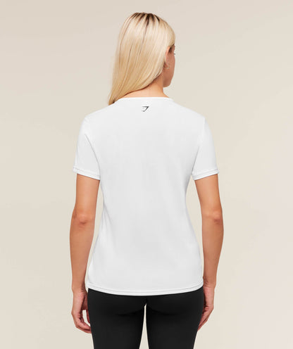Gymshark Wordmark Graphic T-Shirt - White