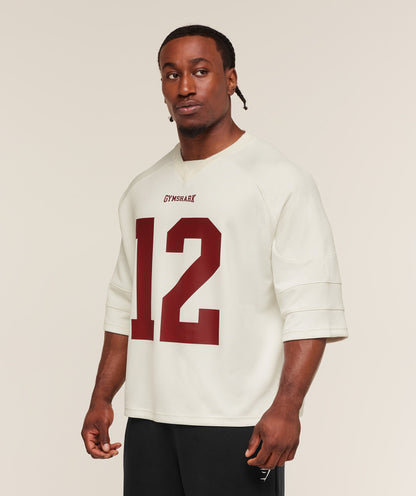 Gymshark American Football Jersey - Soft White