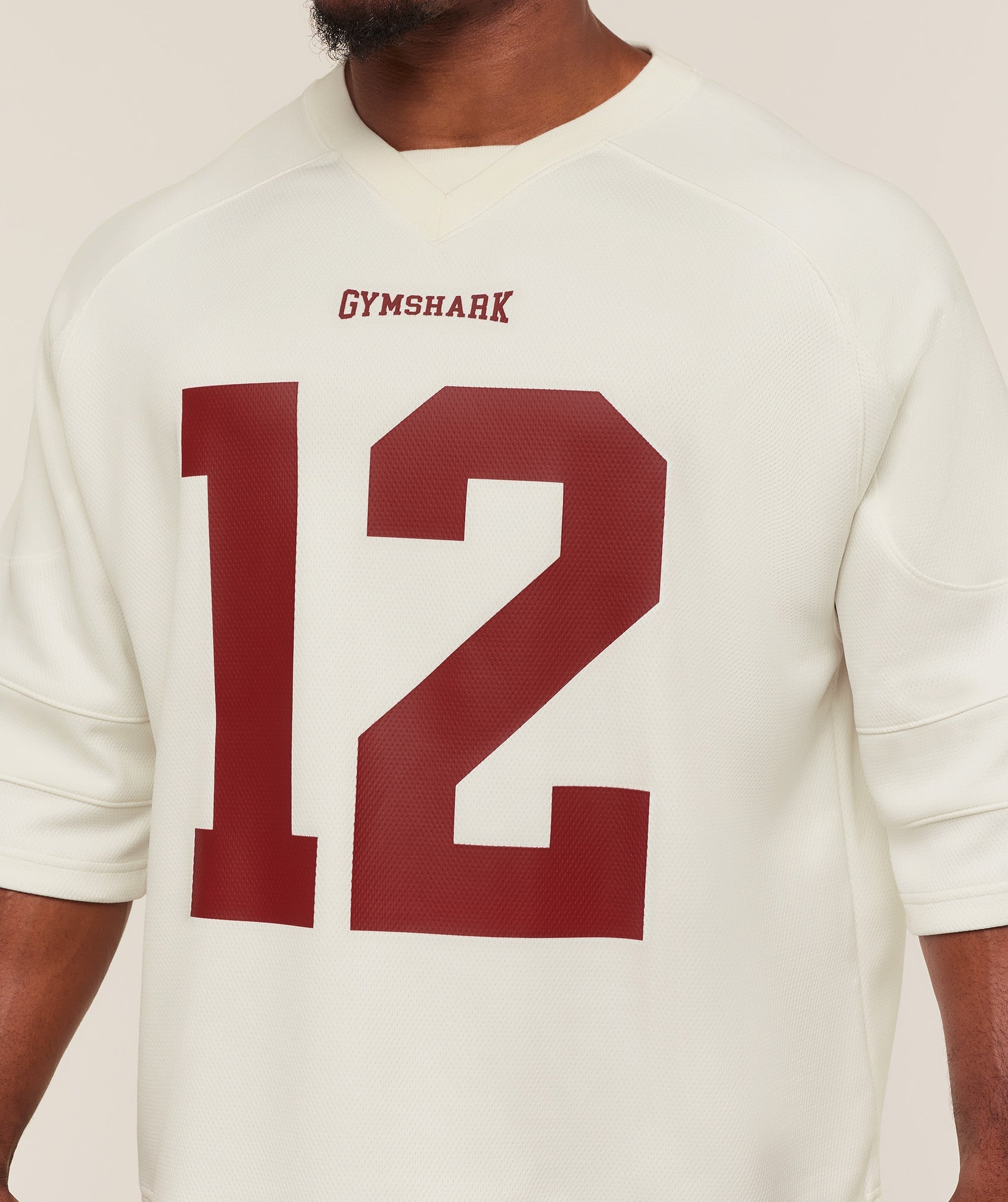 Gymshark American Football Jersey - Soft White