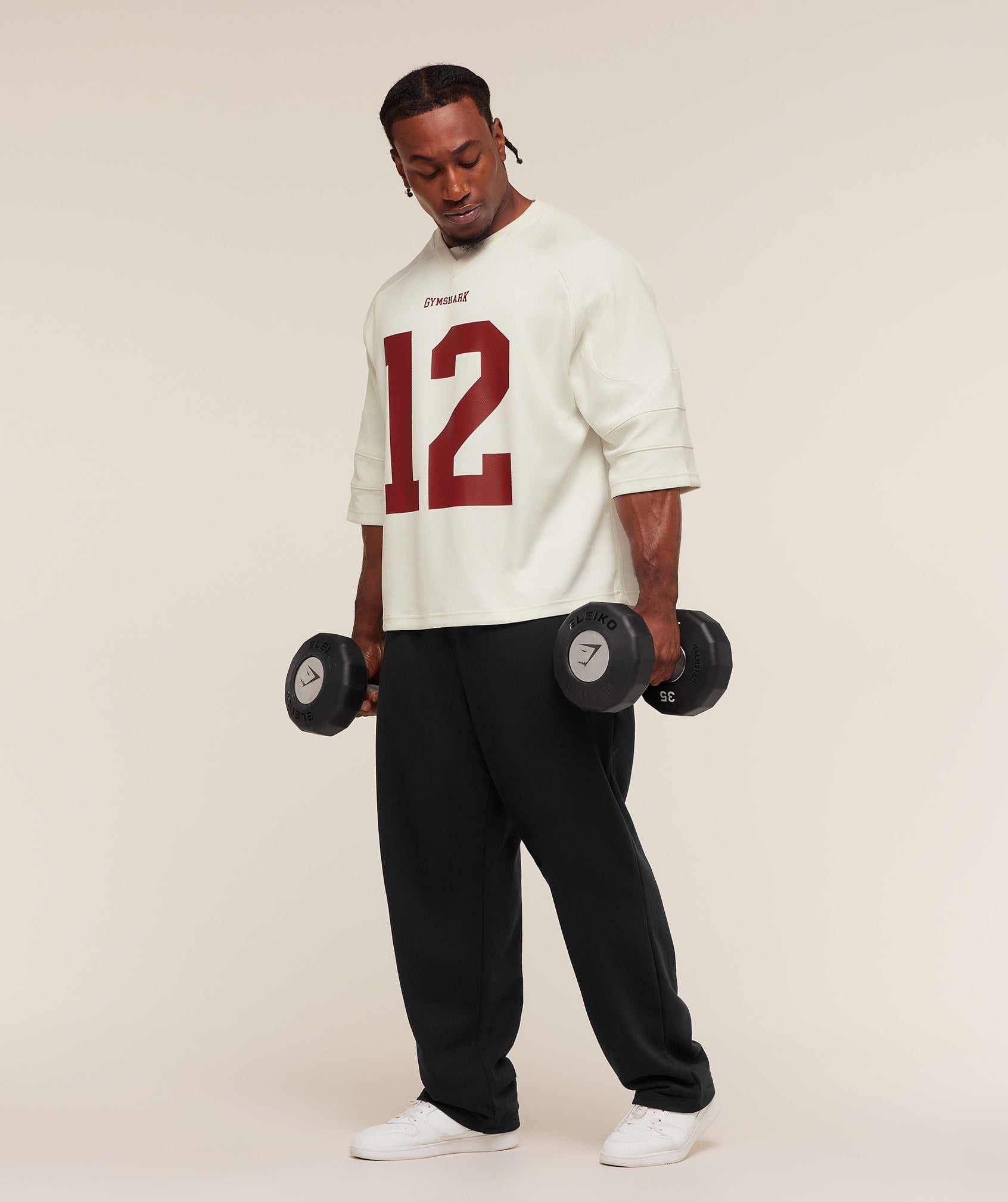 Gymshark American Football Jersey - Soft White