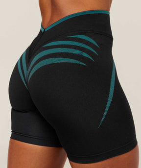 Gymshark Apex Lift Seamless Shorts - Black/Brand Blue