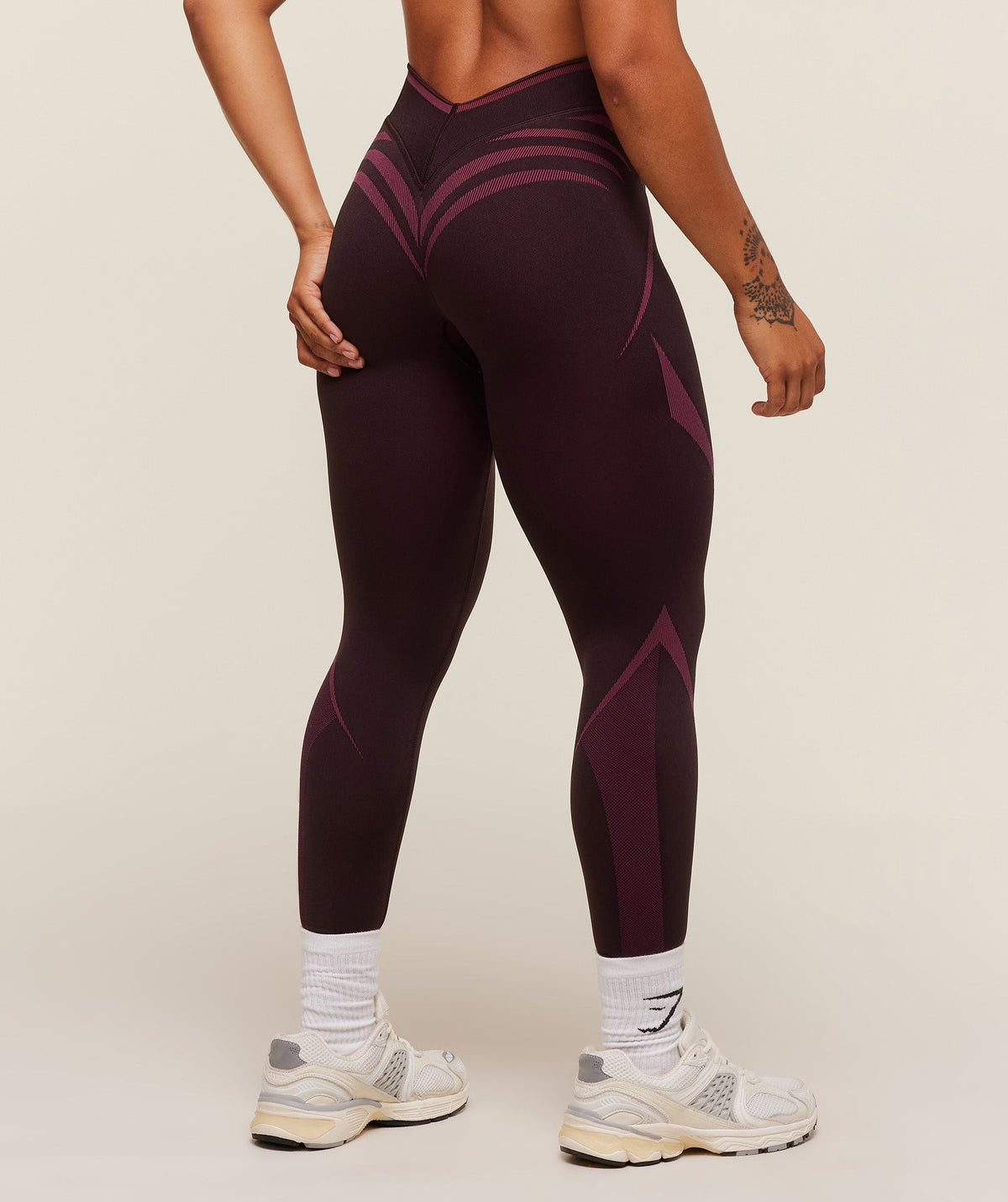 Gymshark Apex Lift Seamless Leggings - Cherry Purple/Build Pink