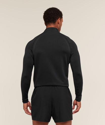 Gymshark Apex Seamless 1/4 Zip - Black/Dark Grey