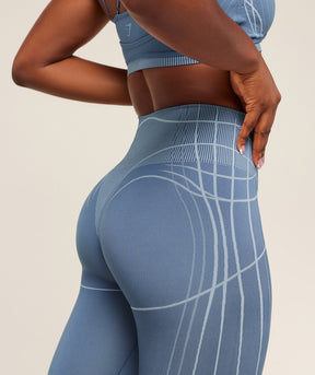 Gymshark Apex Seamless Leggings - Worn Blue/Gentle Blue