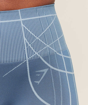 Gymshark Apex Seamless Leggings - Worn Blue/Gentle Blue