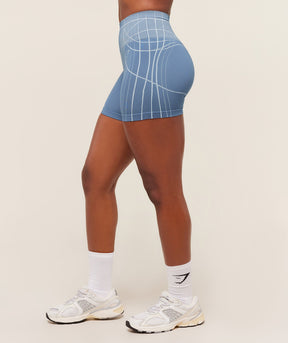 Gymshark Apex Seamless Shorts - Worn Blue/Gentle Blue