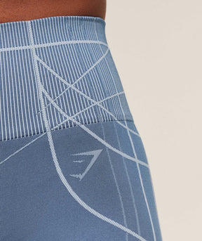Gymshark Apex Seamless Shorts - Worn Blue/Gentle Blue