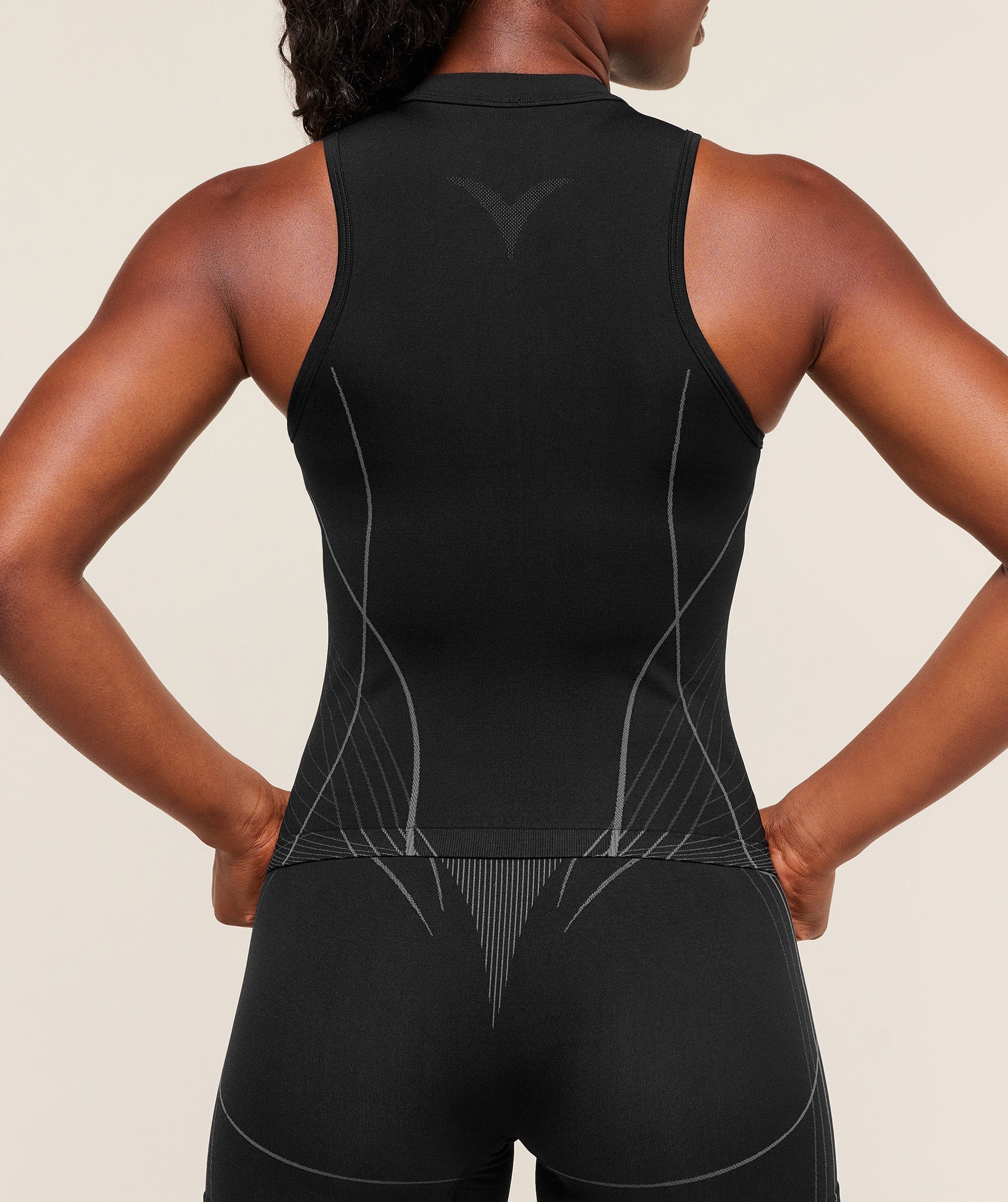 Gymshark Apex Seamless Tank - Black/Graphite Grey