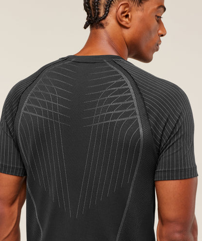 Gymshark Apex Seamless T-Shirt - Black/Dark Grey