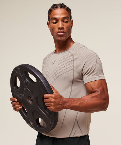 Gymshark Apex Seamless T-Shirt - Mushroom Grey/Pitch Grey