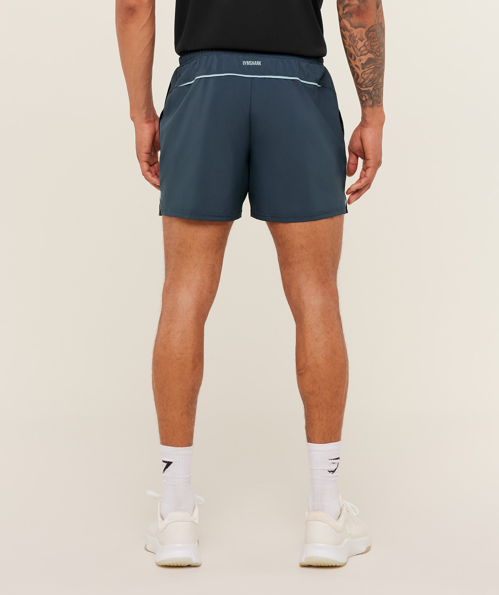 Gymshark Arrival Contrast Shorts -  Stealth Blue /  Flow Blue
