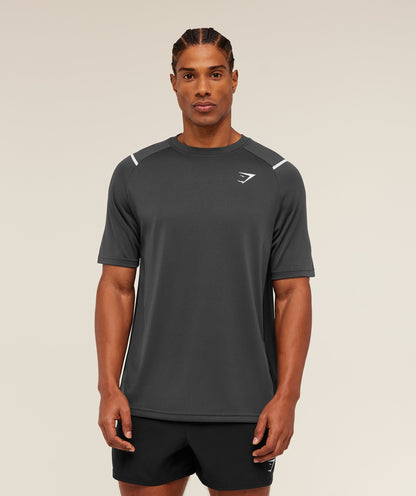 Gymshark Arrival Contrast T-Shirt - GS Onyx Grey/GS Black
