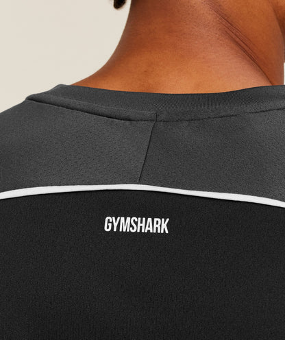 Gymshark Arrival Contrast T-Shirt - GS Onyx Grey/GS Black