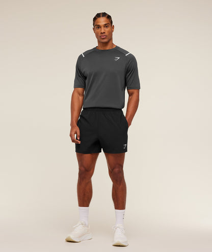Gymshark Arrival Contrast T-Shirt - GS Onyx Grey/GS Black