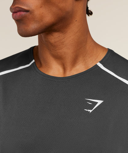 Gymshark Arrival Contrast Tank - GS Onyx Grey/GS Black
