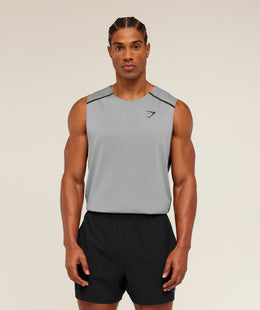 Gymshark Arrival Contrast Tank -  Smokey Grey /  Onyx Grey