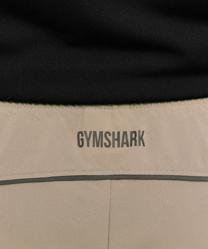 Gymshark Arrival Block 6" Shorts - Cement Brown