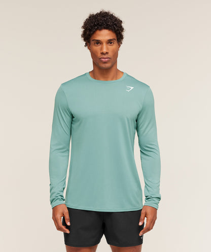 Gymshark Arrival Long Sleeve T-Shirt - Muted Teal