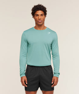 Gymshark Arrival Long Sleeve T-Shirt - Muted Teal