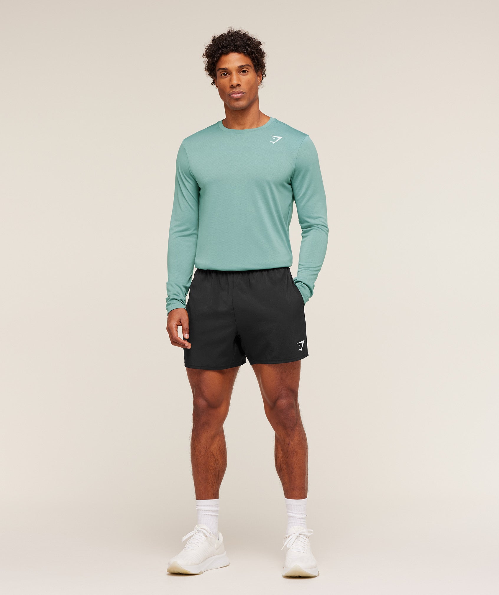 Gymshark Arrival Long Sleeve T-Shirt - Muted Teal